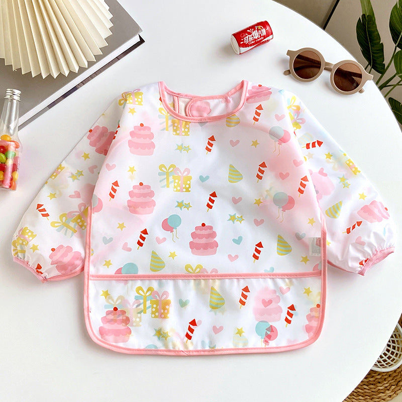 Newborn Waterproof Baby Feeding Bib With Full Coverage Design